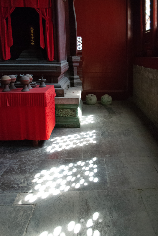 invallend licht Lama tempel, Peking