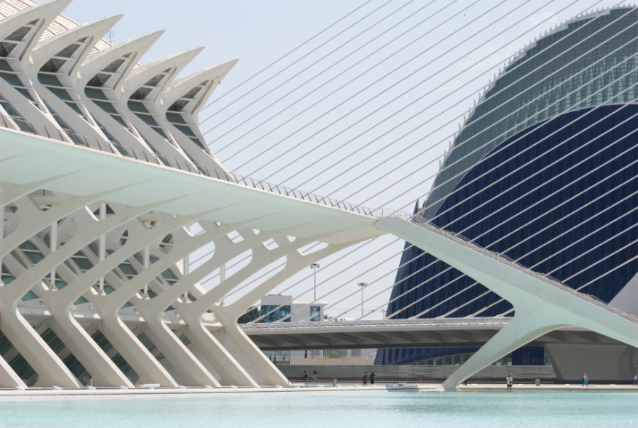 Stad van kunst en wetenschap door Santiago Calatrava, Valencia