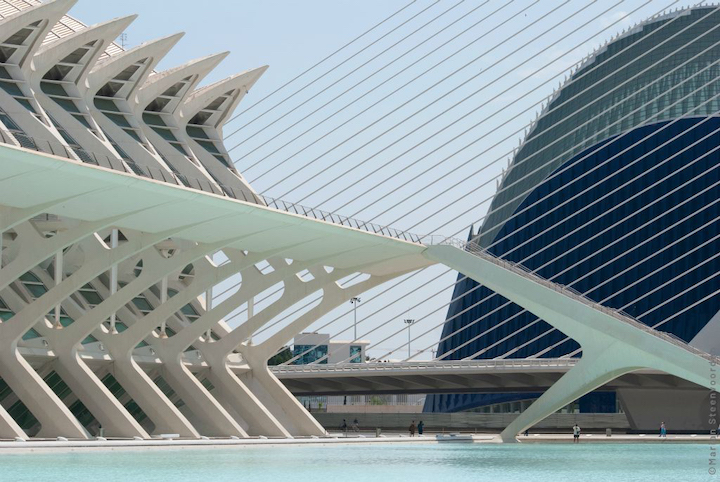 Stad van kunst en wetenschap door Santiago Calatrava, Valencia